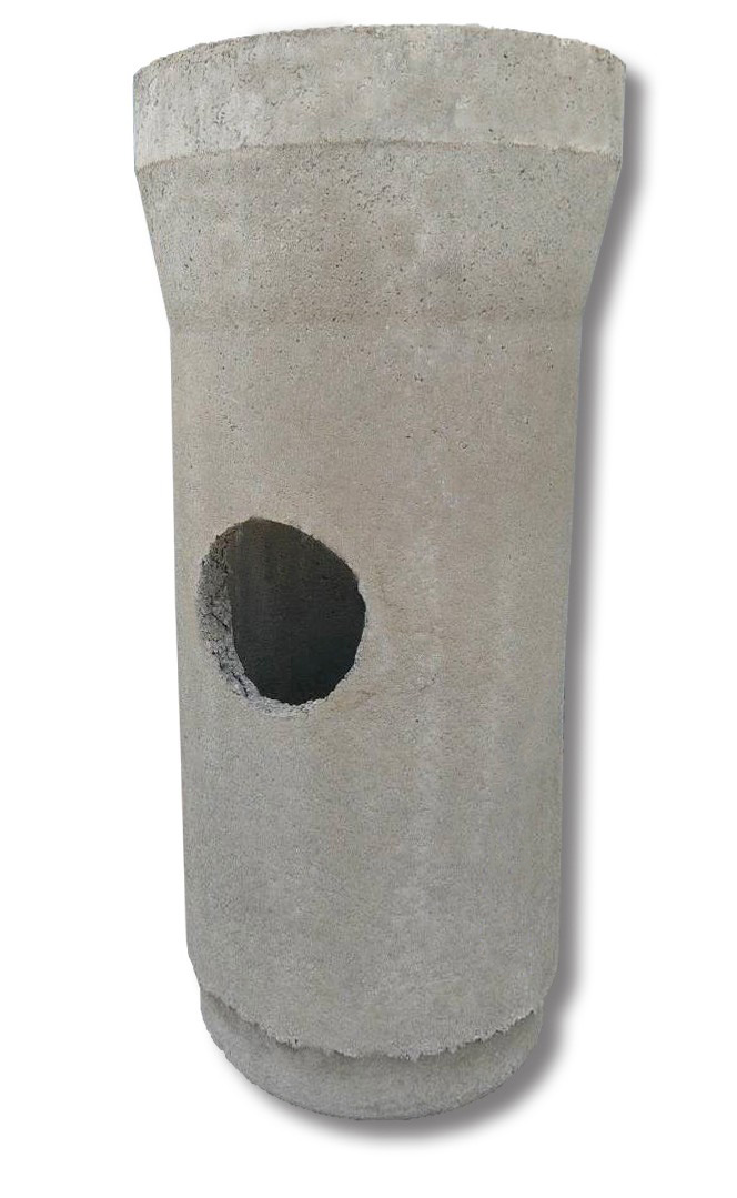 Concrete pipe Ø400 mm, L=1250mm, with hole Ø200