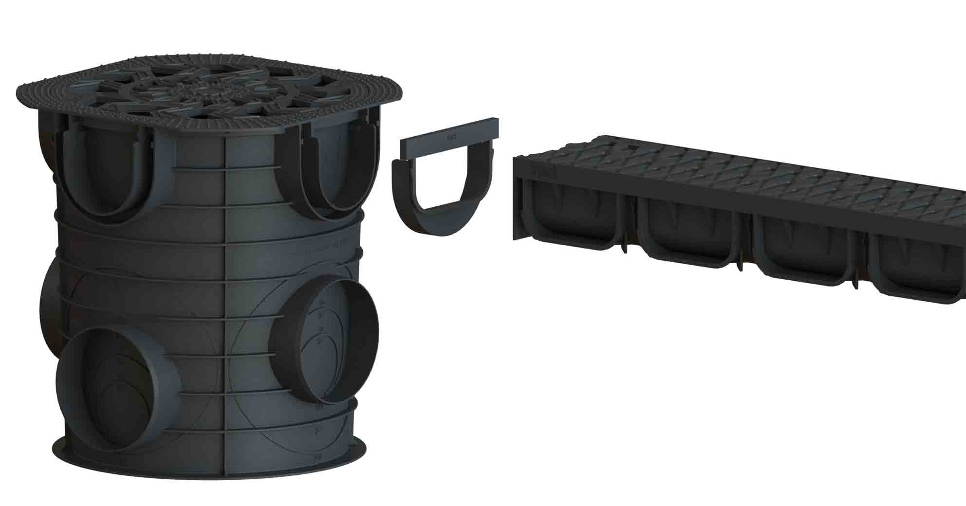 Linear Drains PP, 1000x135x70, Class A15