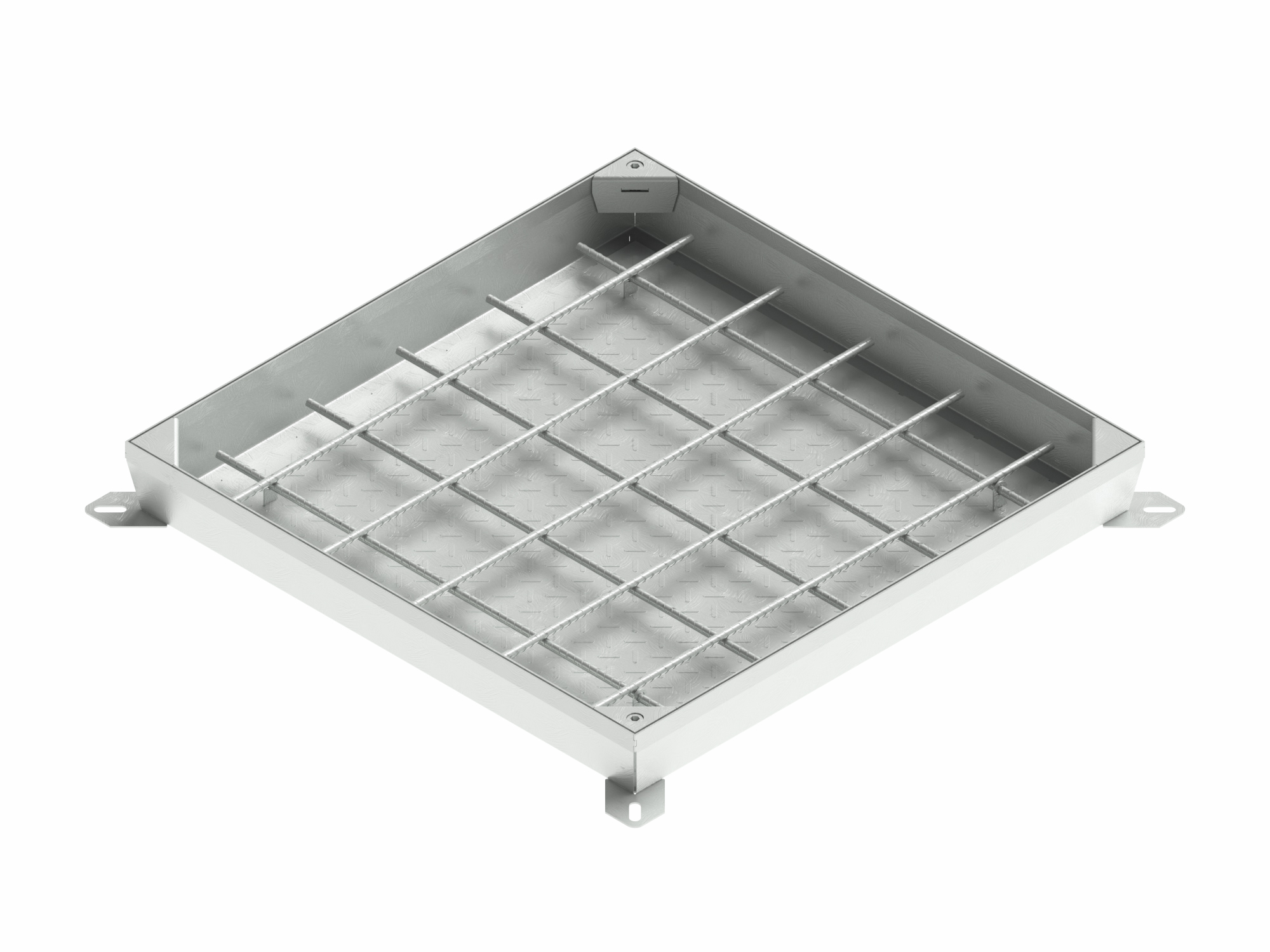 Access cover with built-in flooring, Class B125