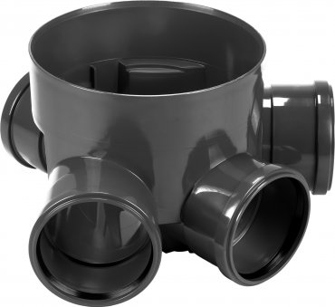 Shaft bottom, 315 with 3 inlets and 1 outlet, Ø 160