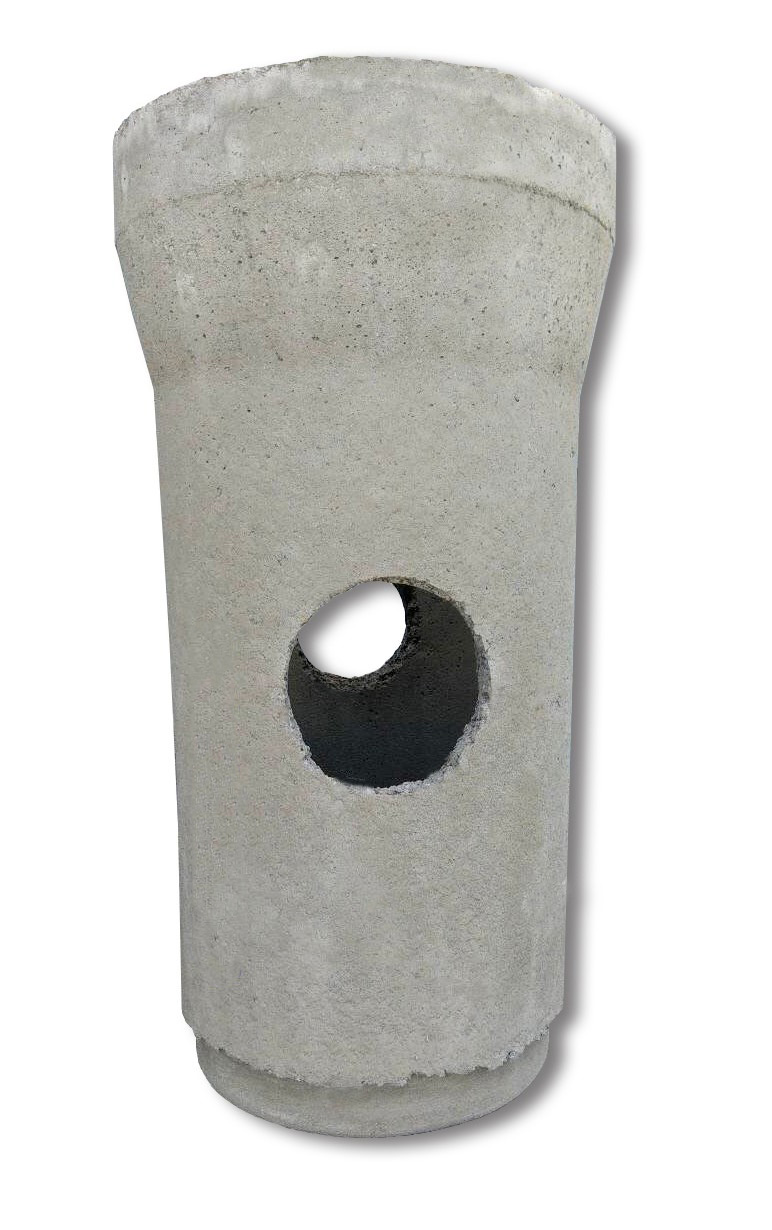 Concrete pipe Ø400 mm, L=1000 mm, with holes Ø160/Ø200