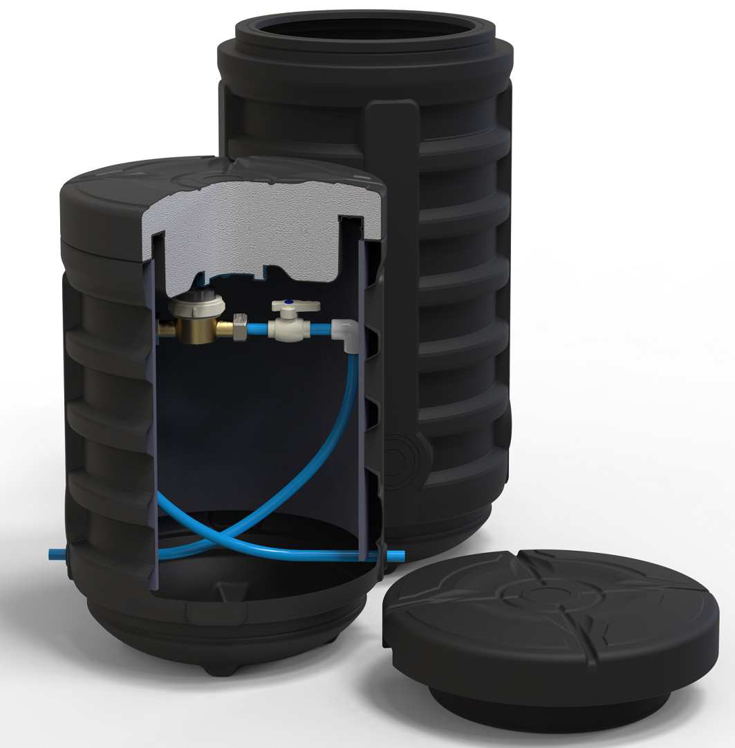 Water-meter shaft D810, H880