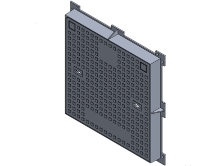 Чугунен Капак, Квадратен 600x600, Клас D400
