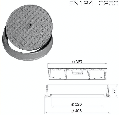 Cast Iron Covers, Class C250