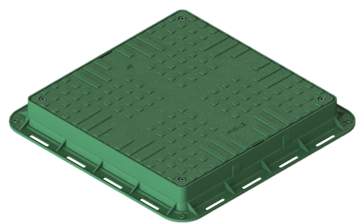 Square Polypropylene PP Cover, 700x700x80, Class A15