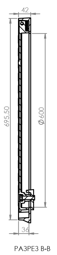 Cast Iron Covers, Ø600, Class B125