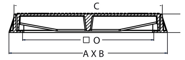 Cast iron grids, 390x390mm, Class C250