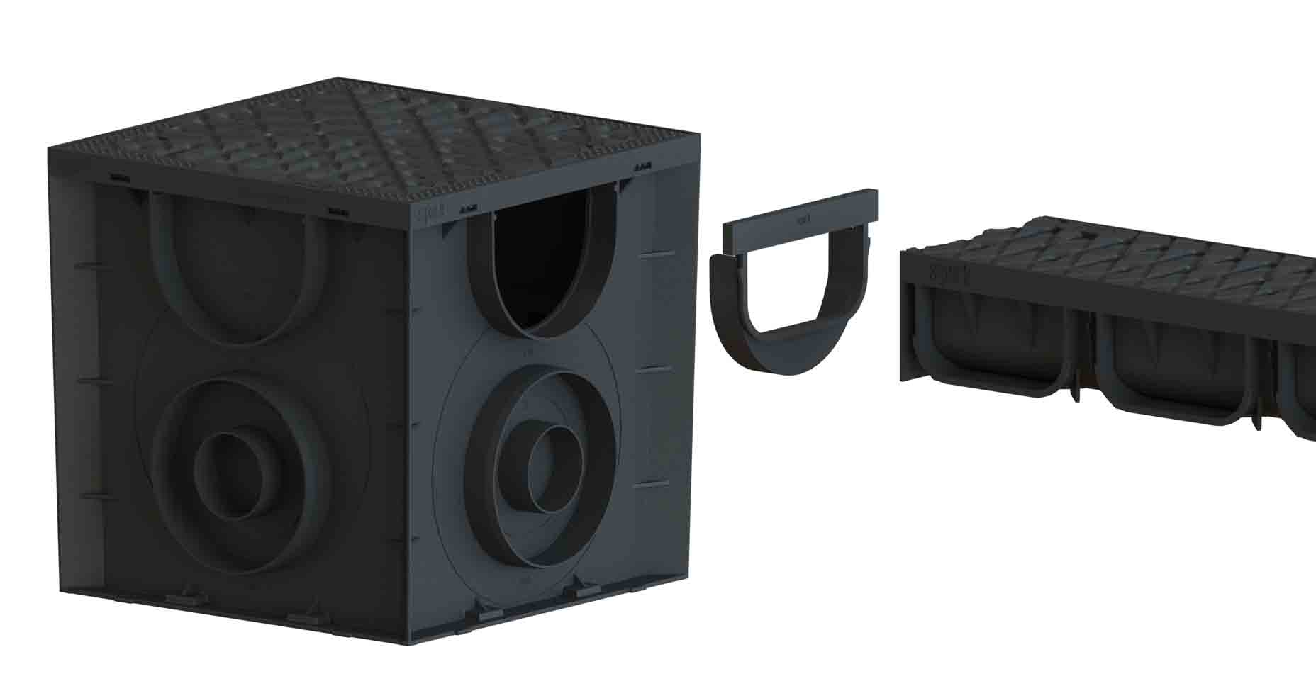 Linear Drains PP, 1000x135x70, Class A15