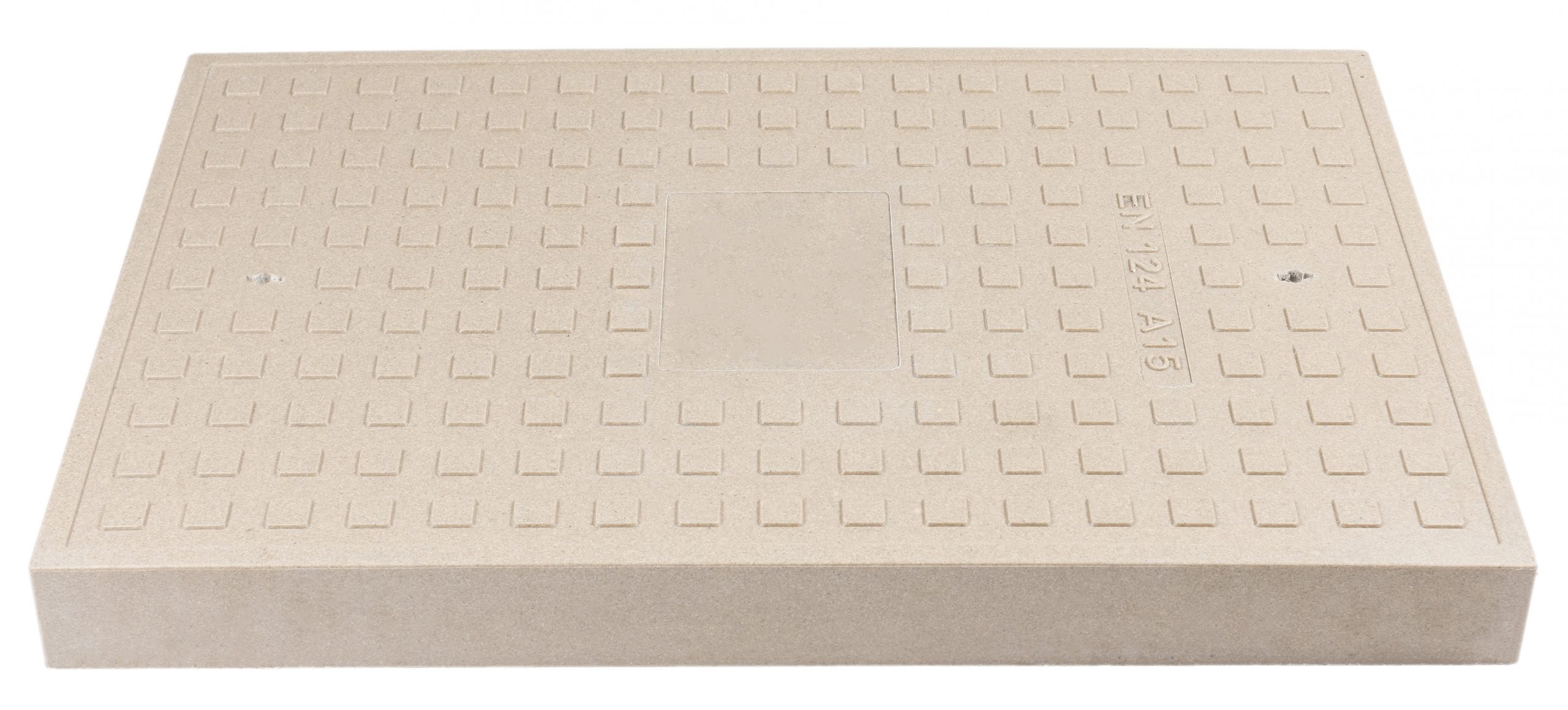 Covers made of glass-reinforced polymer-concrete, 900 x 600 x 80 mm, Class A15
