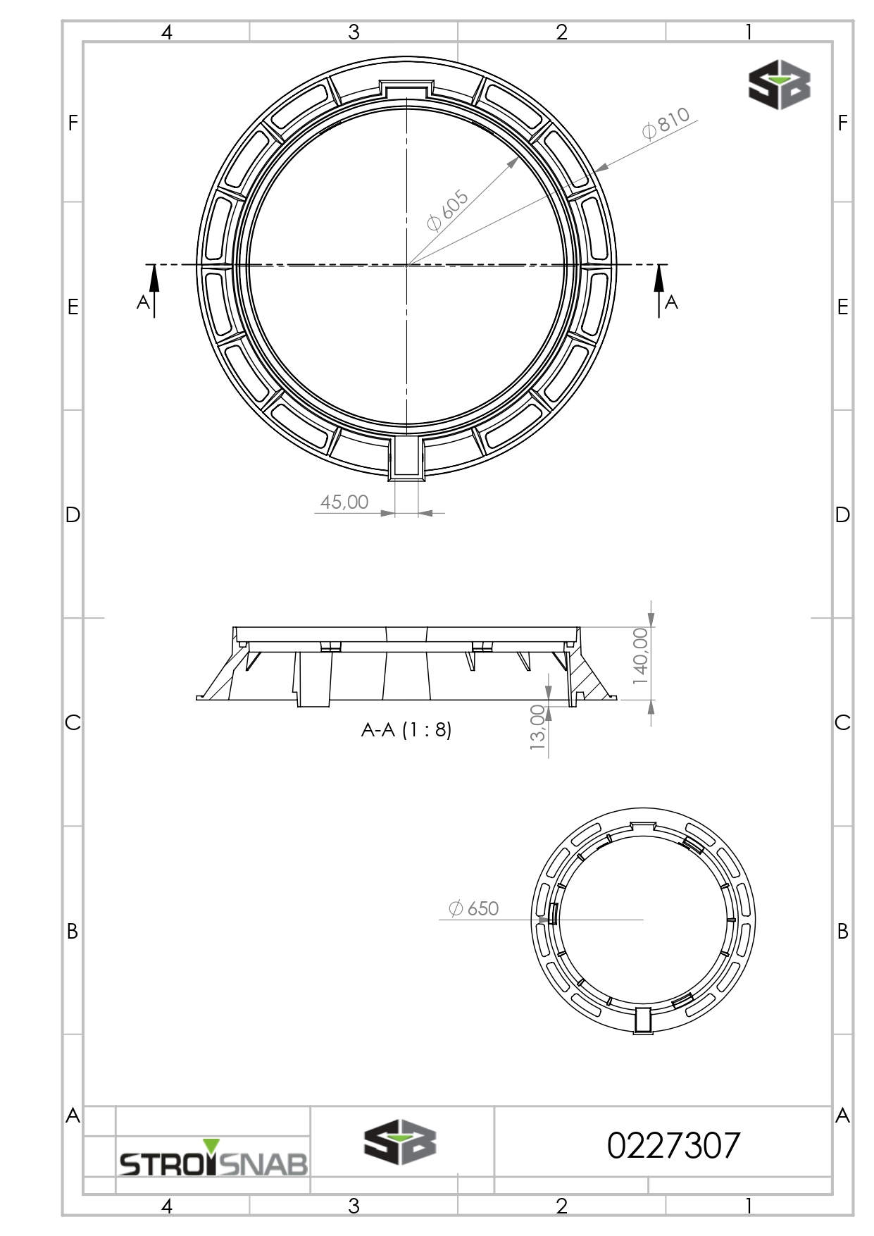 Cast Iron Covers, Ø600, Class E600