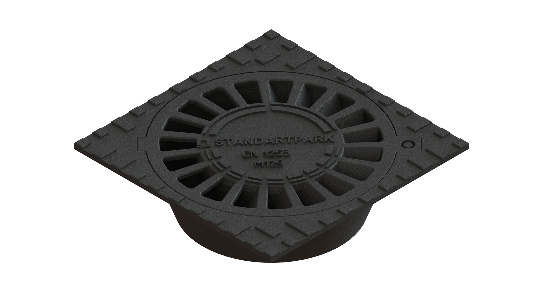 Cast iron Siphon, 300x300/ M125, Ø110