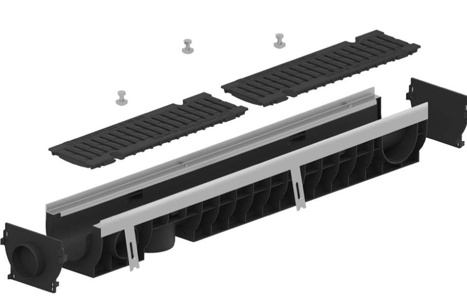 Linear Drains PP, 1000x160x171, Class D400