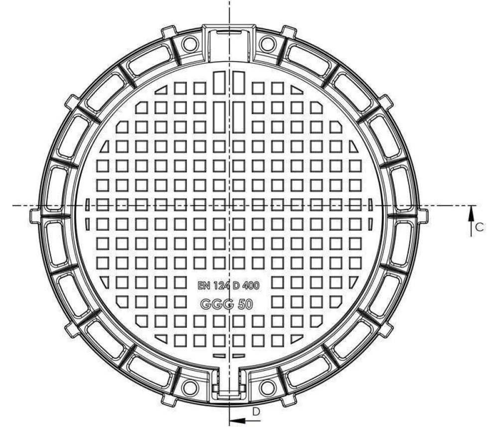 Cast Iron Covers, Ø600, Class D400