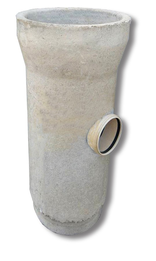 Concrete pipe Ø400 mm, L=1250mm, with PVC socket Ø200