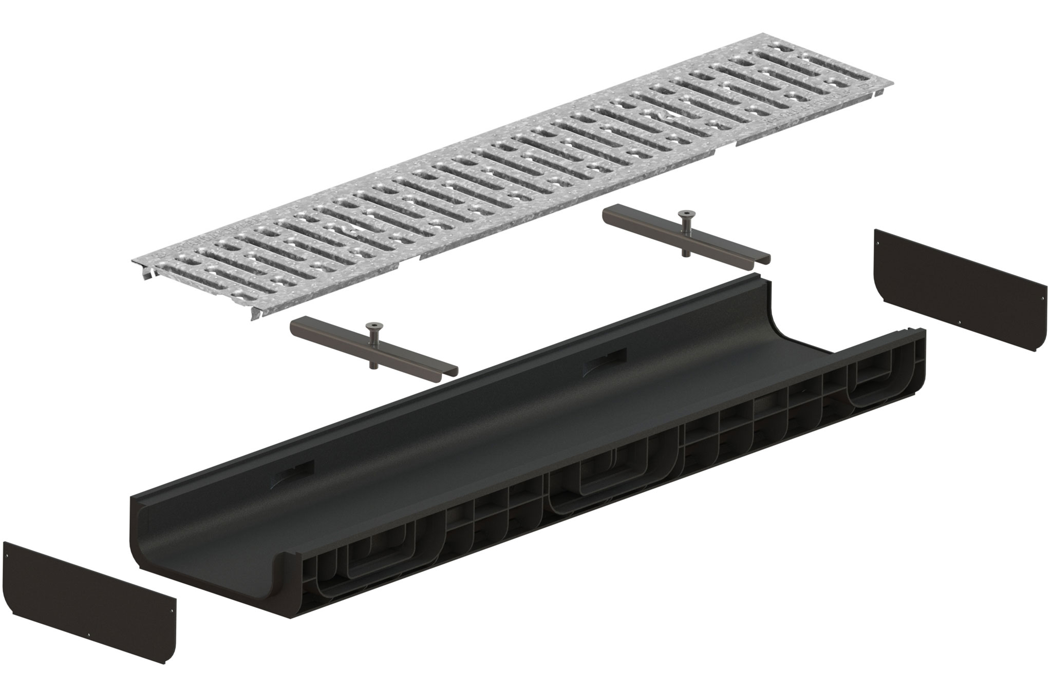 Linear Drains PP, 1000x260x80, Class A15