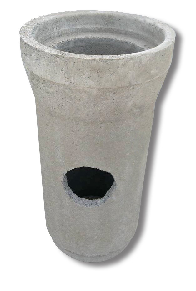 Concrete pipe Ø400 mm, L=1000 mm, with hole Ø160