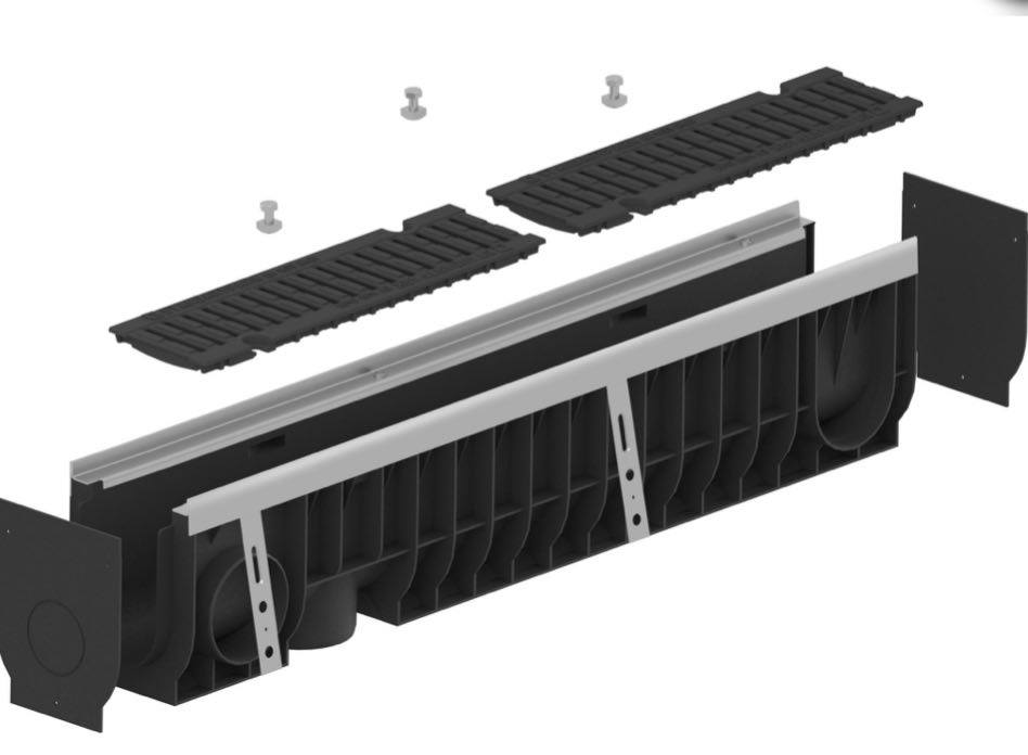 Linear Drains PP, 1000x160x216, Class D400