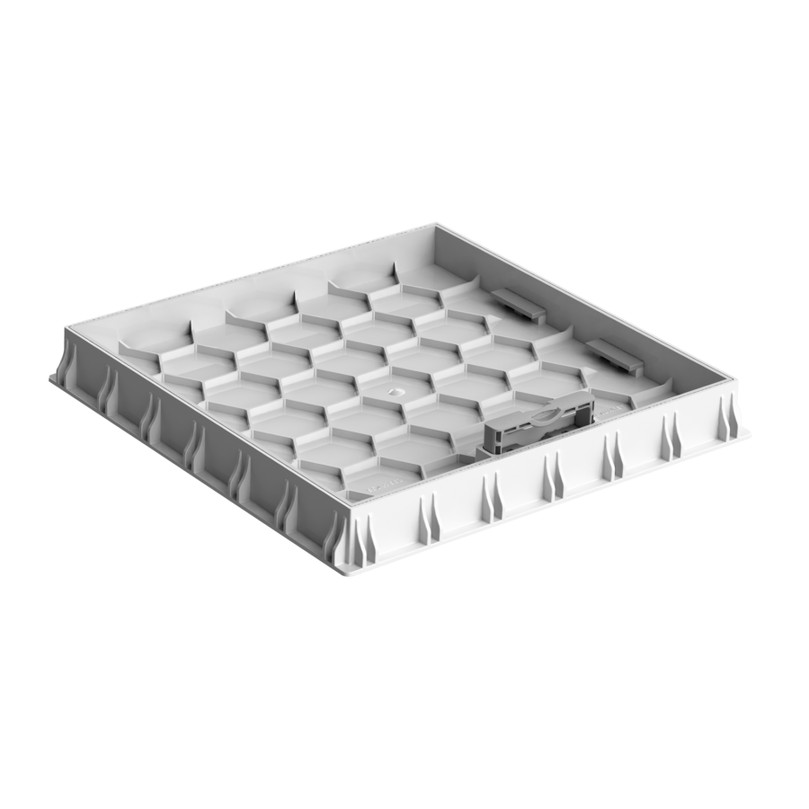 Cover with the possibility of embedding in Polypropylene PP, 45x45 cm., Class A15