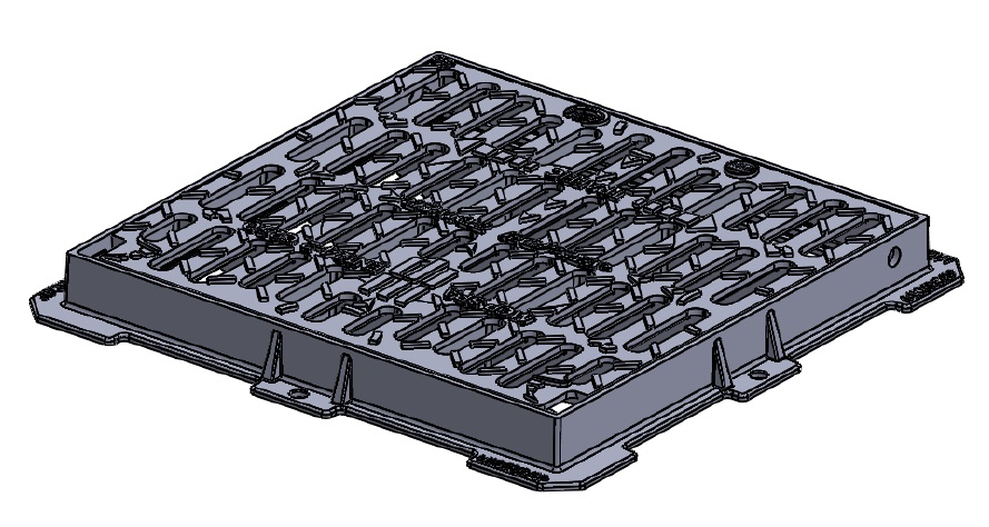 Cast iron grids, 390x390mm, Class C250