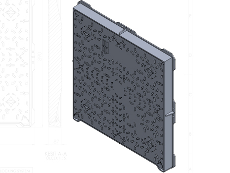 Чугунен Капак, Квадратен 800x800, Клас D400